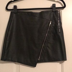 Faux Leather Mini Skirt